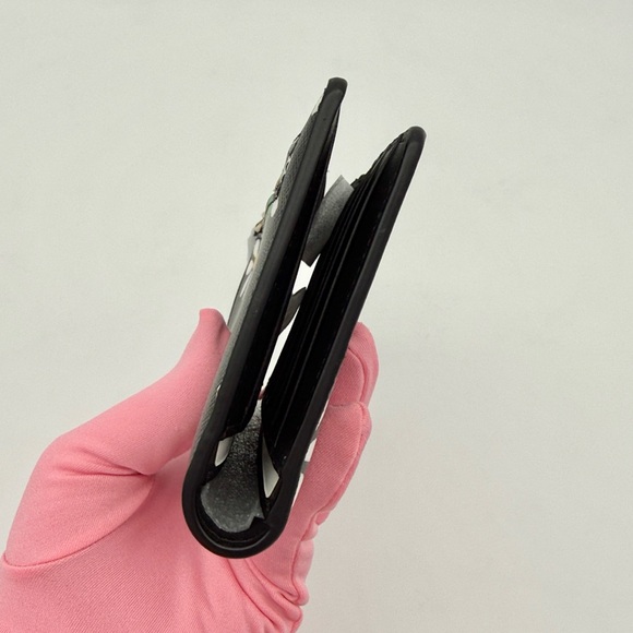 Kate Spade Dana Daisies Large Slim Bifold Wallet Black Multi - Picture 5 of 11